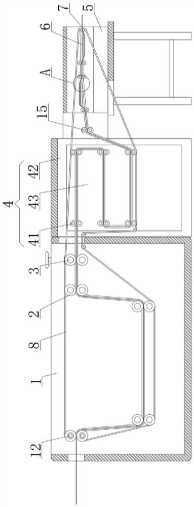 Production equipment and manufacturing method of antibacterial sound-insulation fabric
