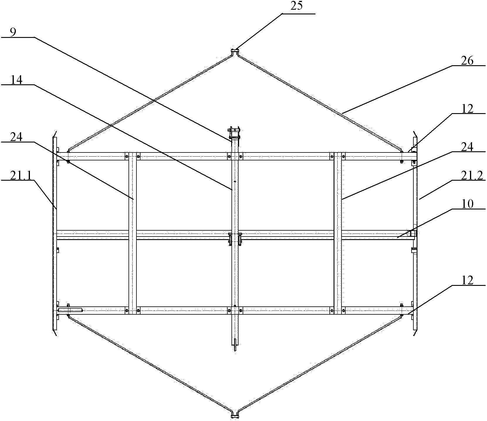 Scraper type dung cleaner for use in hog house