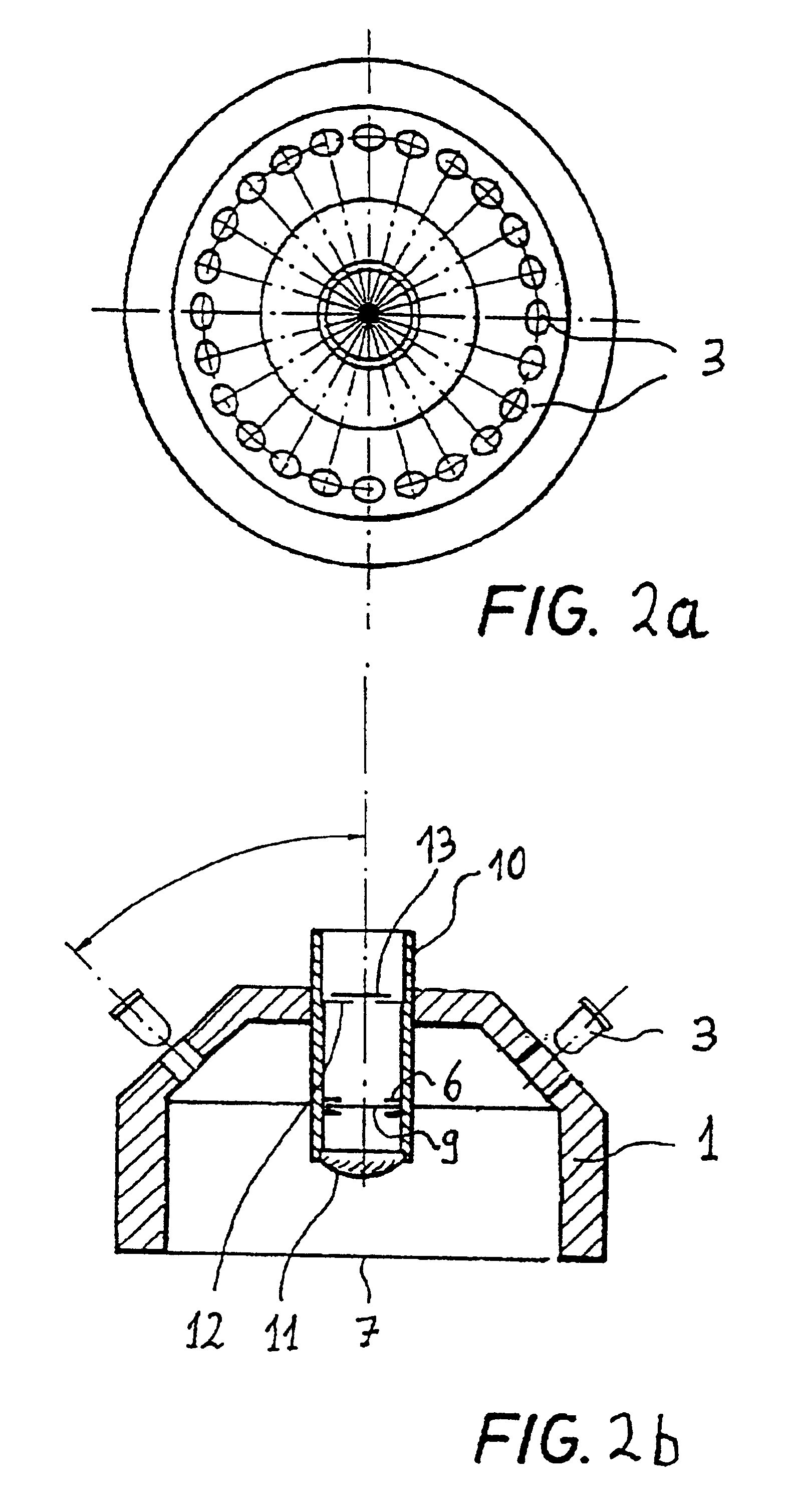 Device for a quantified determination of the quality of surfaces