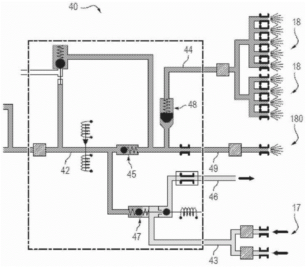 Turbo machine combustion assembly comprising an improved fuel supply circuit