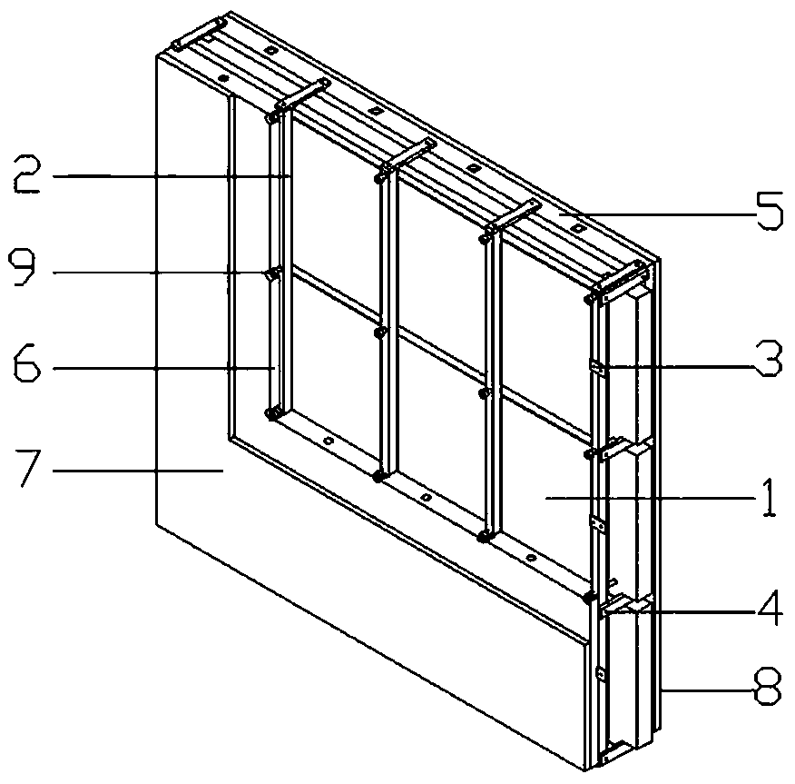 Light-weight heat preservation sound insulation wall