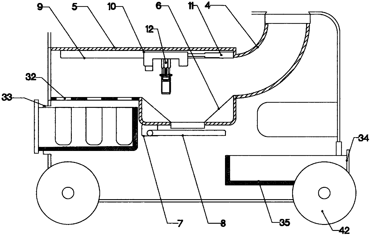 Agricultural product quality safety sampling and detecting device