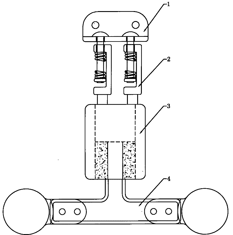 Pendulum-type damping anti-galloping device