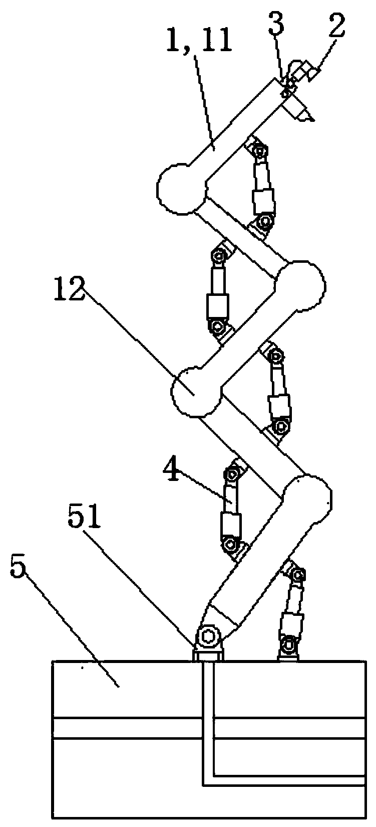 Throttling booster conveying device for fire truck