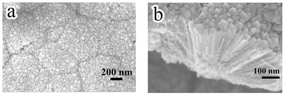 MOX-coated NH2-MOFs thin film material as well as preparation method and application thereof