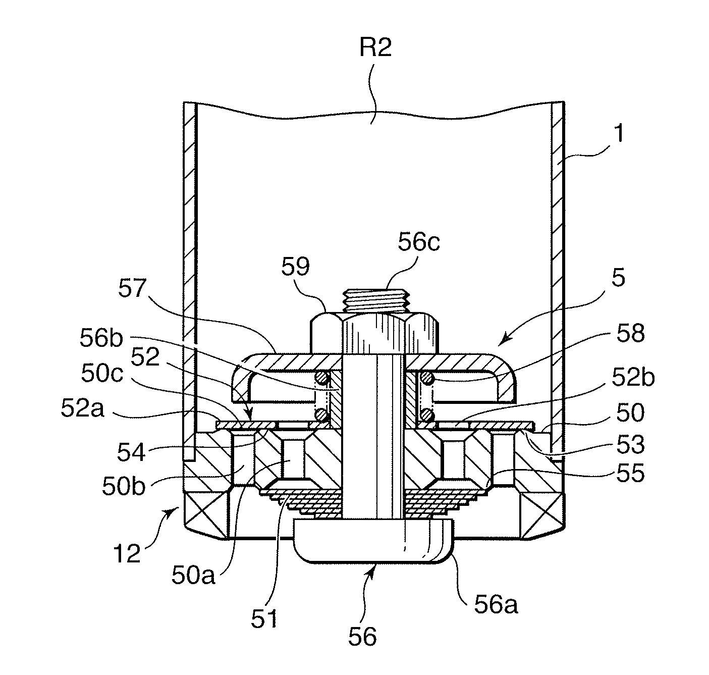 Leaf valve structure