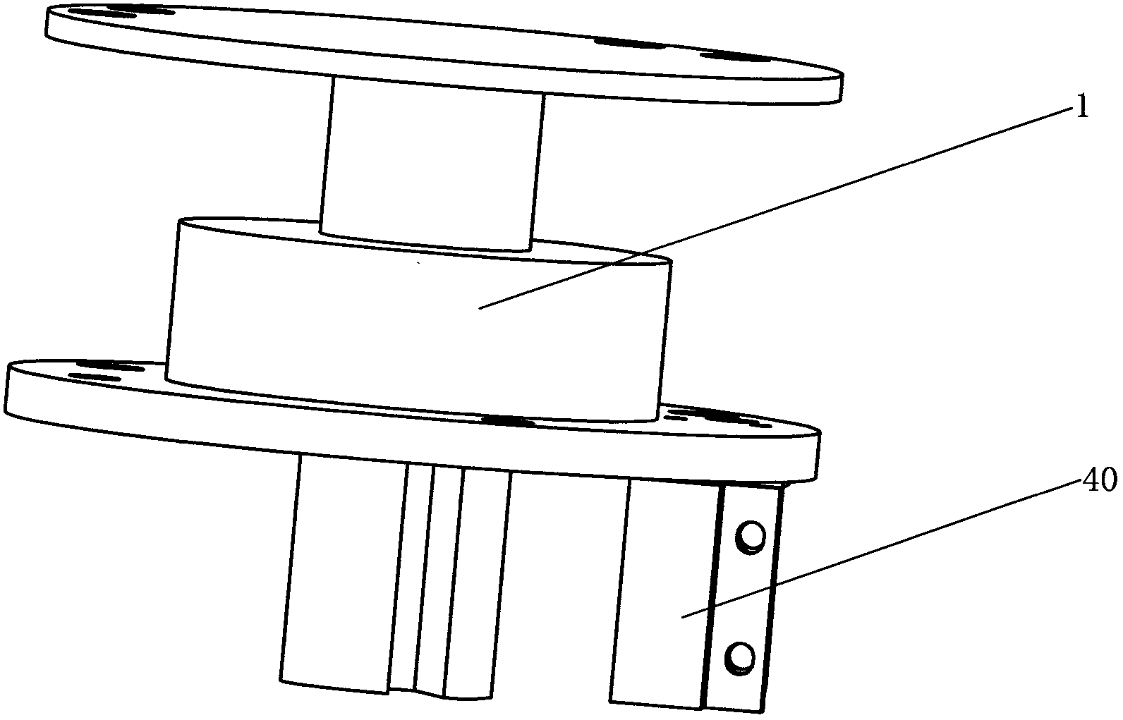 Angle sensor device for bar bending machine