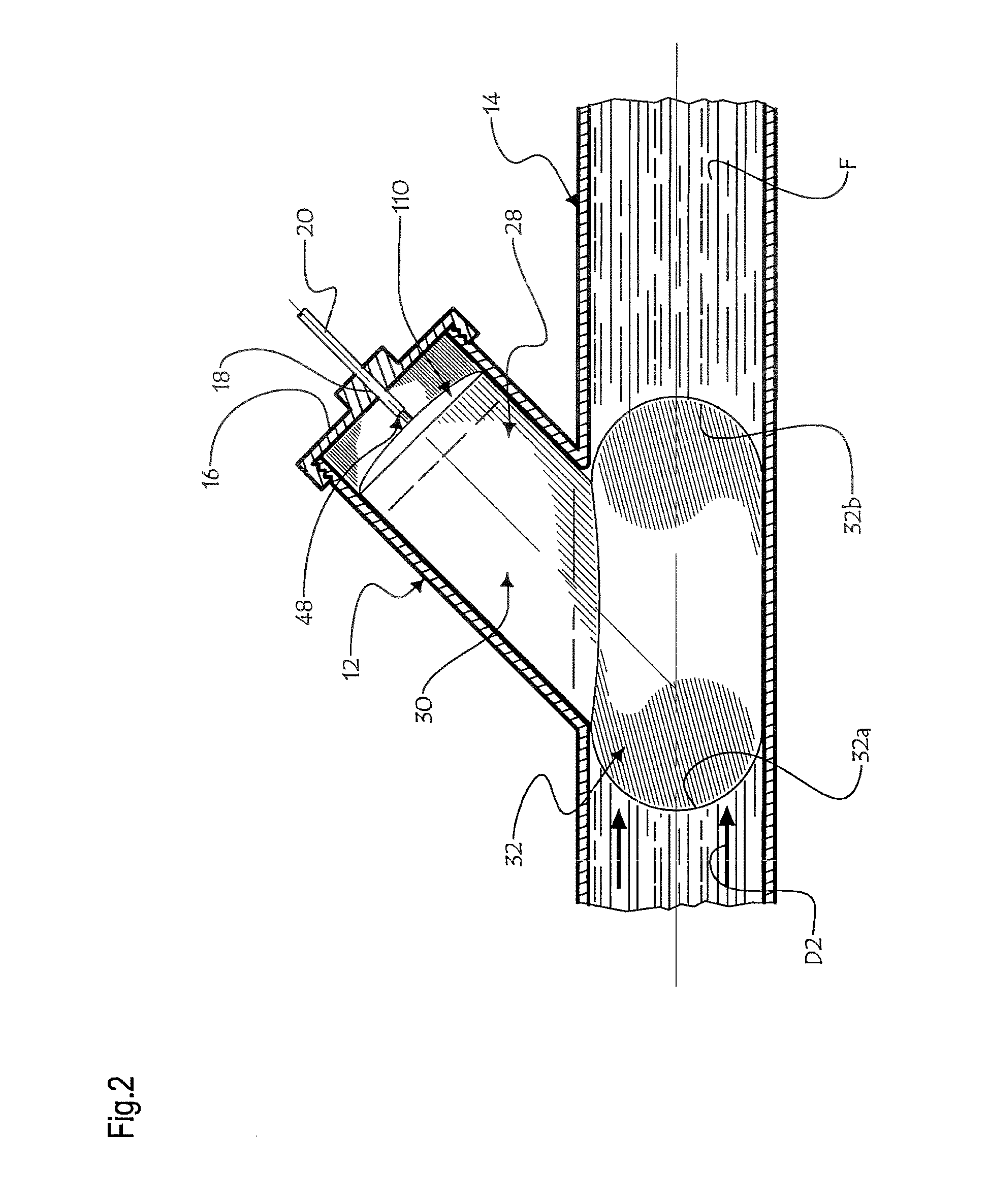 Fluid backup preventing system, and method of use thereof
