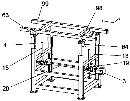 Rolling wheel conveying type punching machine automatic feeding machine