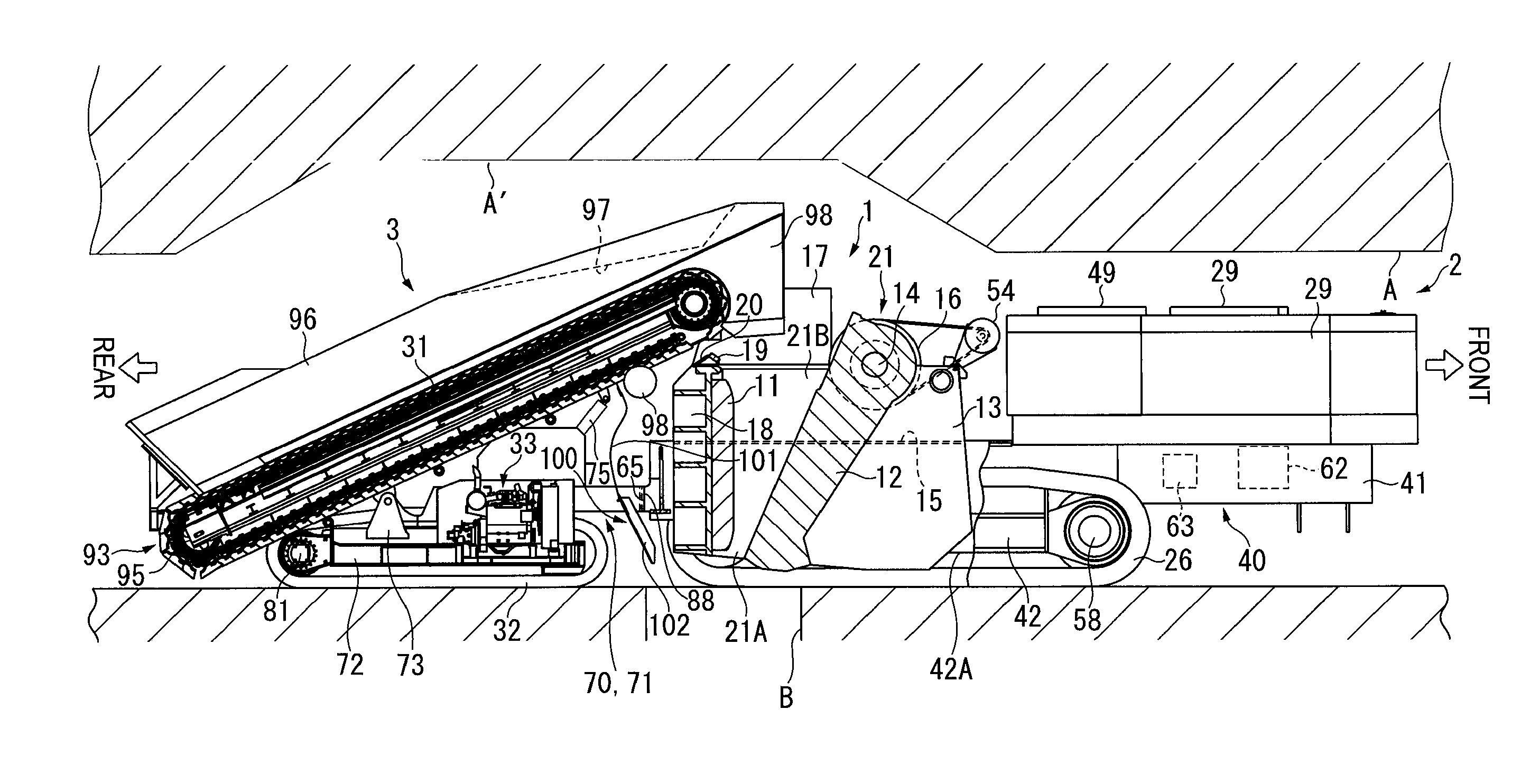 Self-propelled crushing system