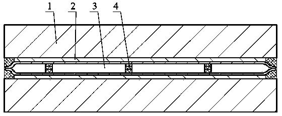 Glass composite vacuum plate and preparing method thereof