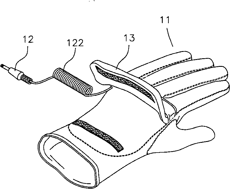 Glove liner with electric heating equipment