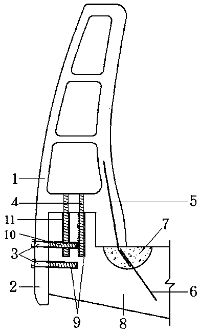 A lightweight assembled anti-collision fence assembly and an installation method thereof