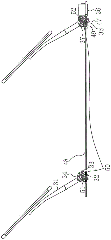 Flexible shaft wiper drive mechanism