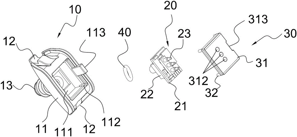 Noise airflow collecting module detachably connected with portable medical treatment monitoring equipment