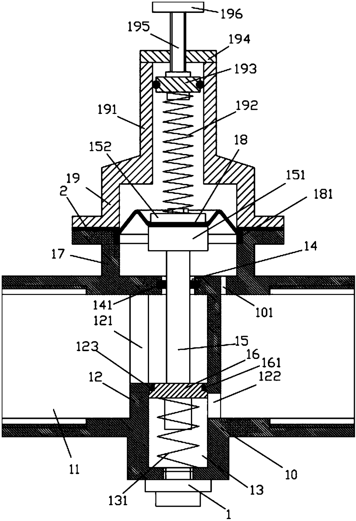 Double-spring pressure reducing valve