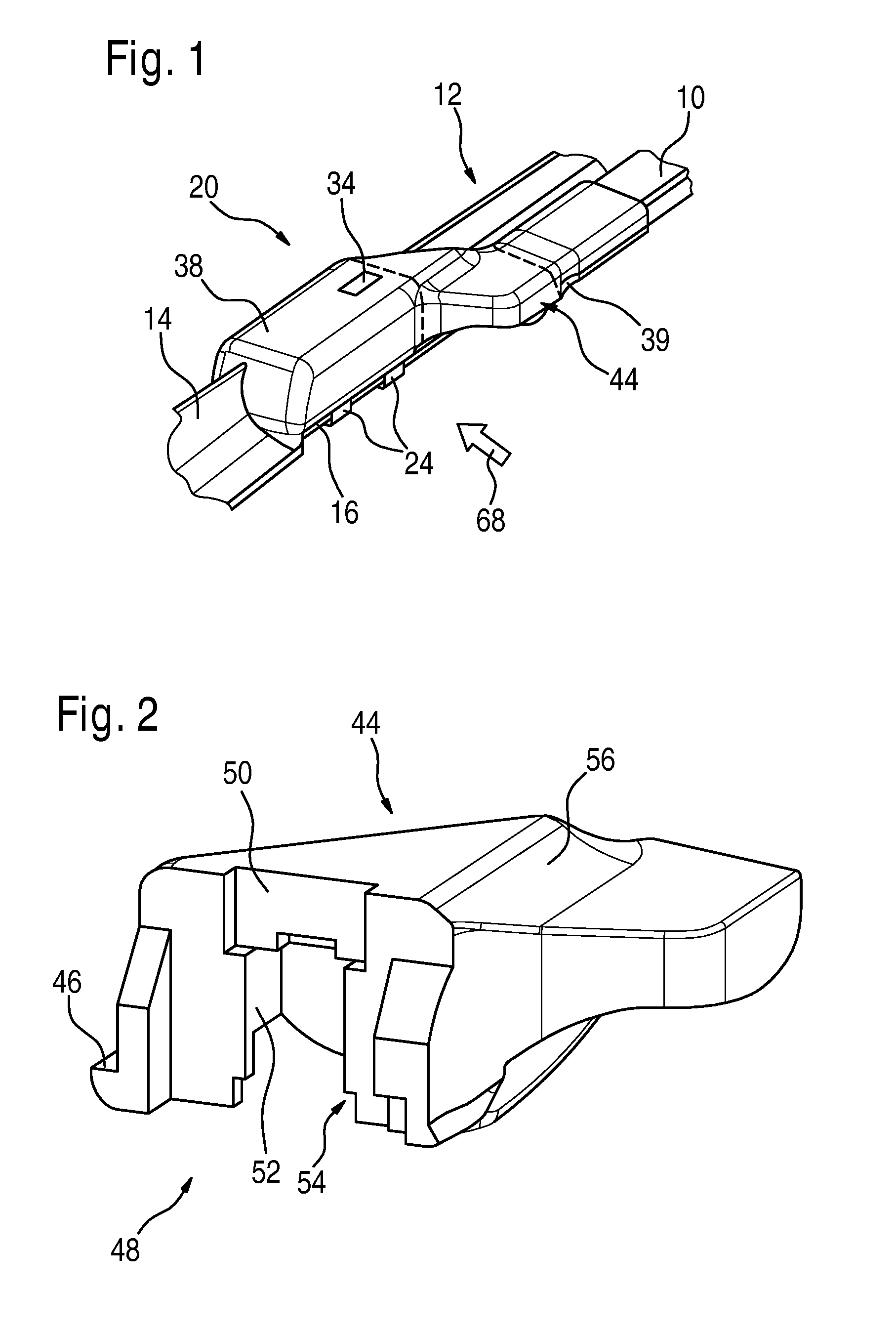 Device for connecting a wiper blade to a wiper arm of a windshield wiper in an articulated manner