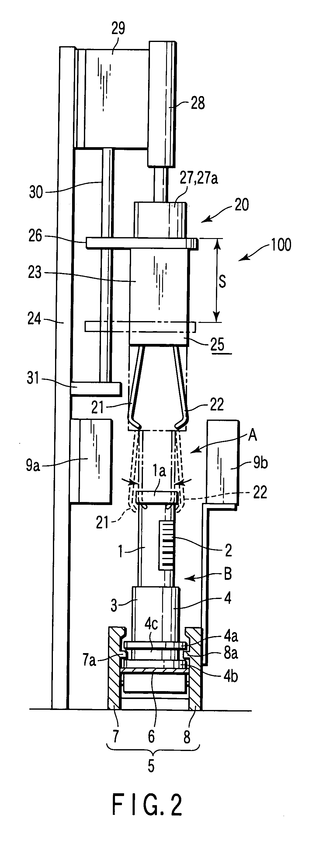 Reading apparatus for bar code on a test tube
