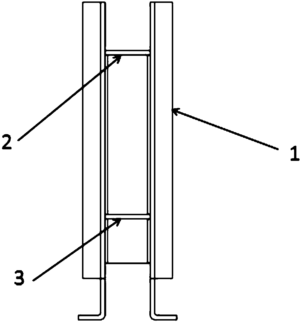 A transverse thrust rod fixation device suitable for large moments in automobiles
