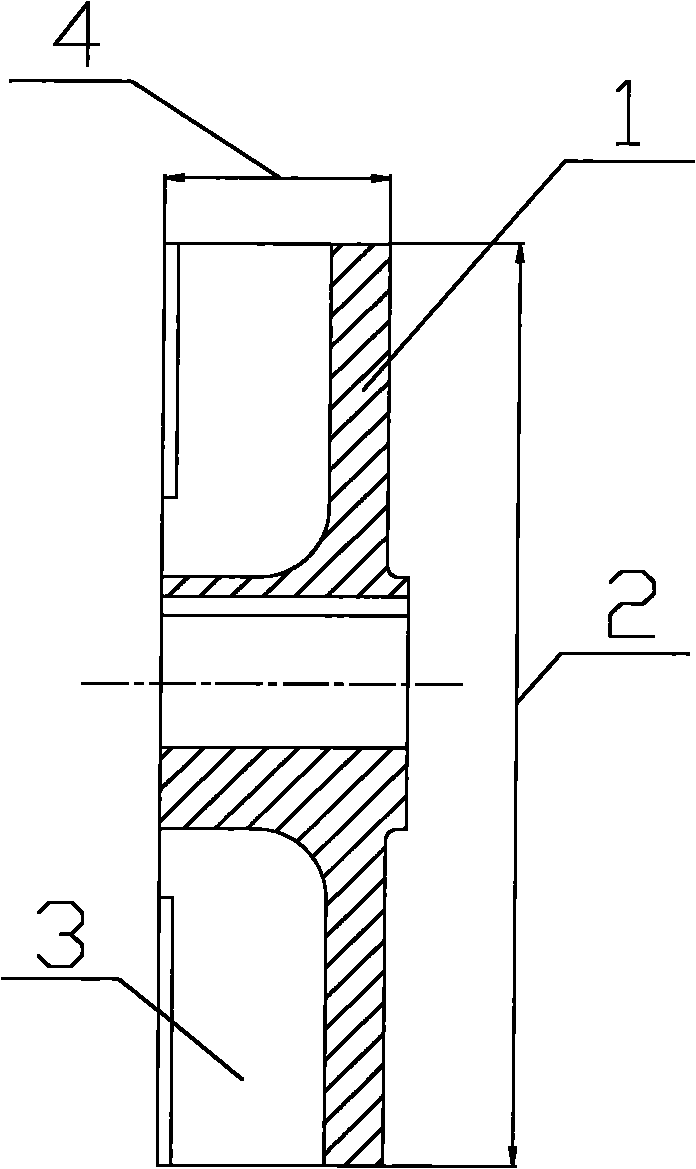 Method for designing non-overload vortex pump impeller with edge folding blades