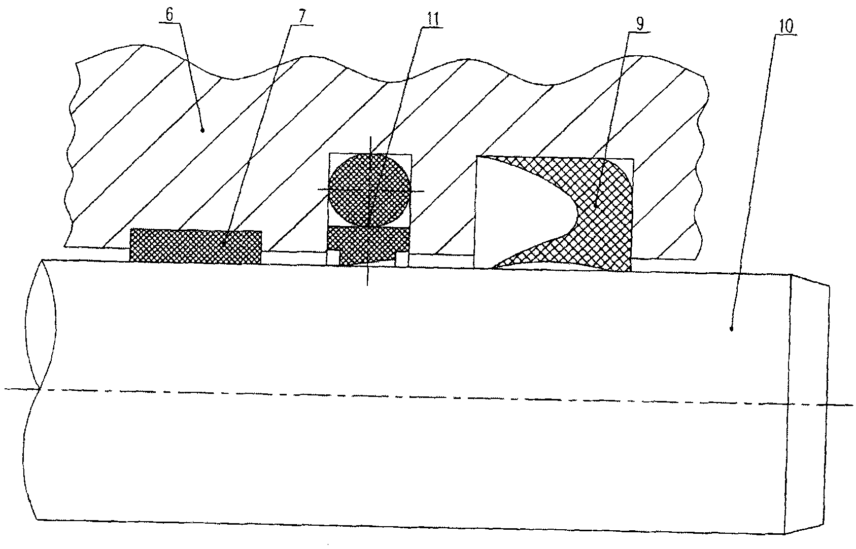 Hydraulic sealing pressure buffer filter