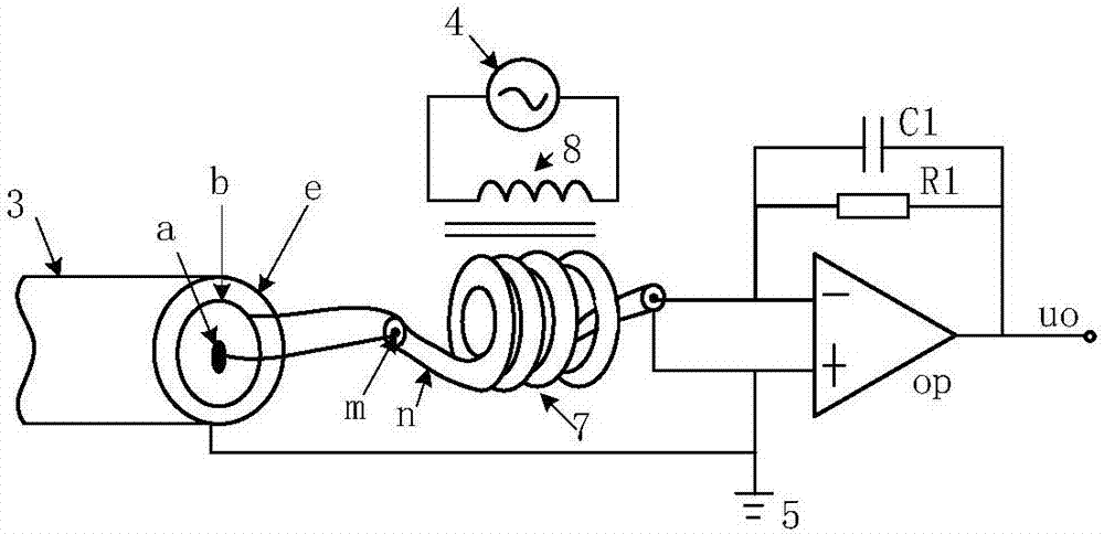 High-speed current vortex sensor
