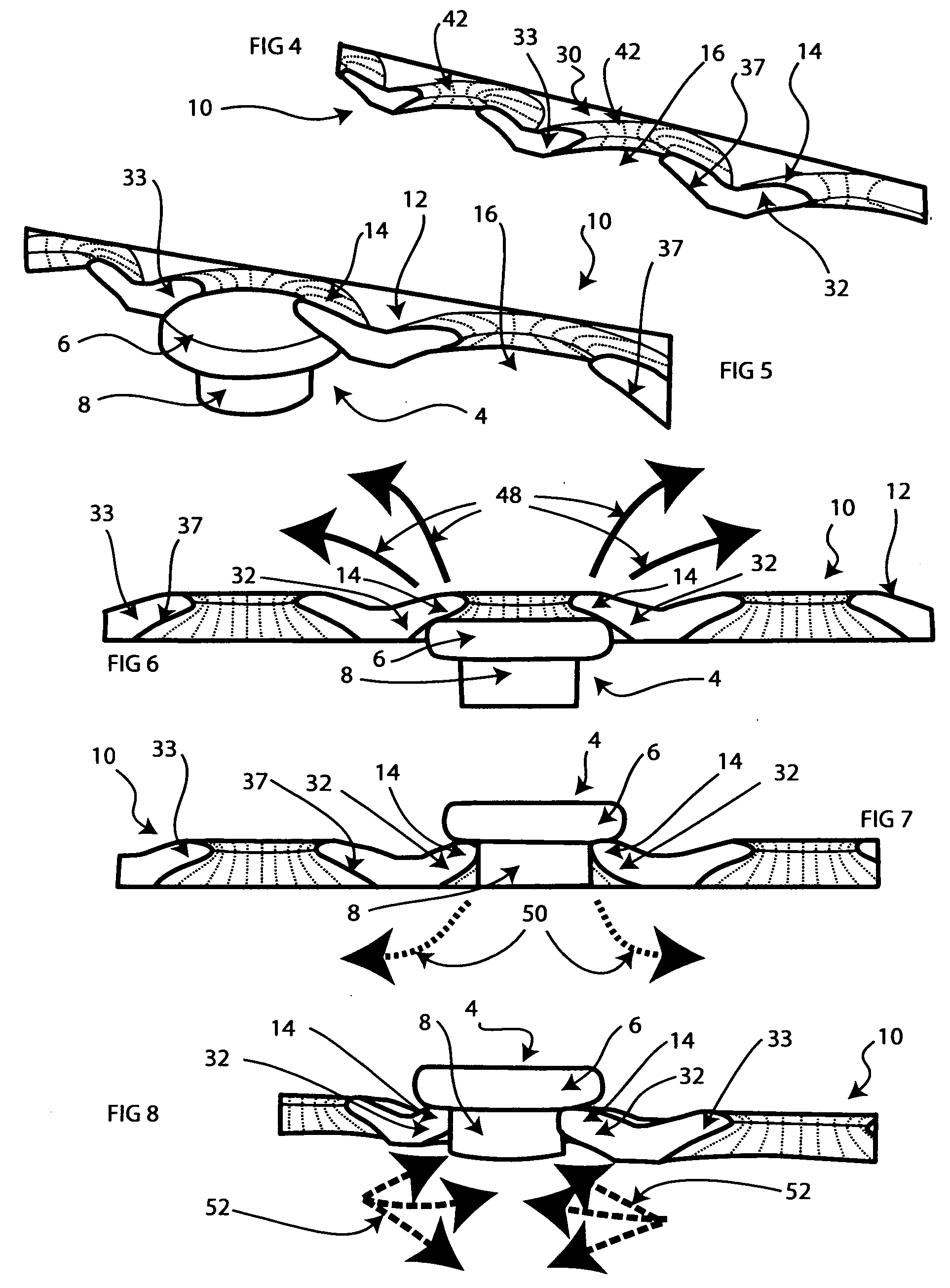Multi-use adjustable bellows-shaped aperture strap