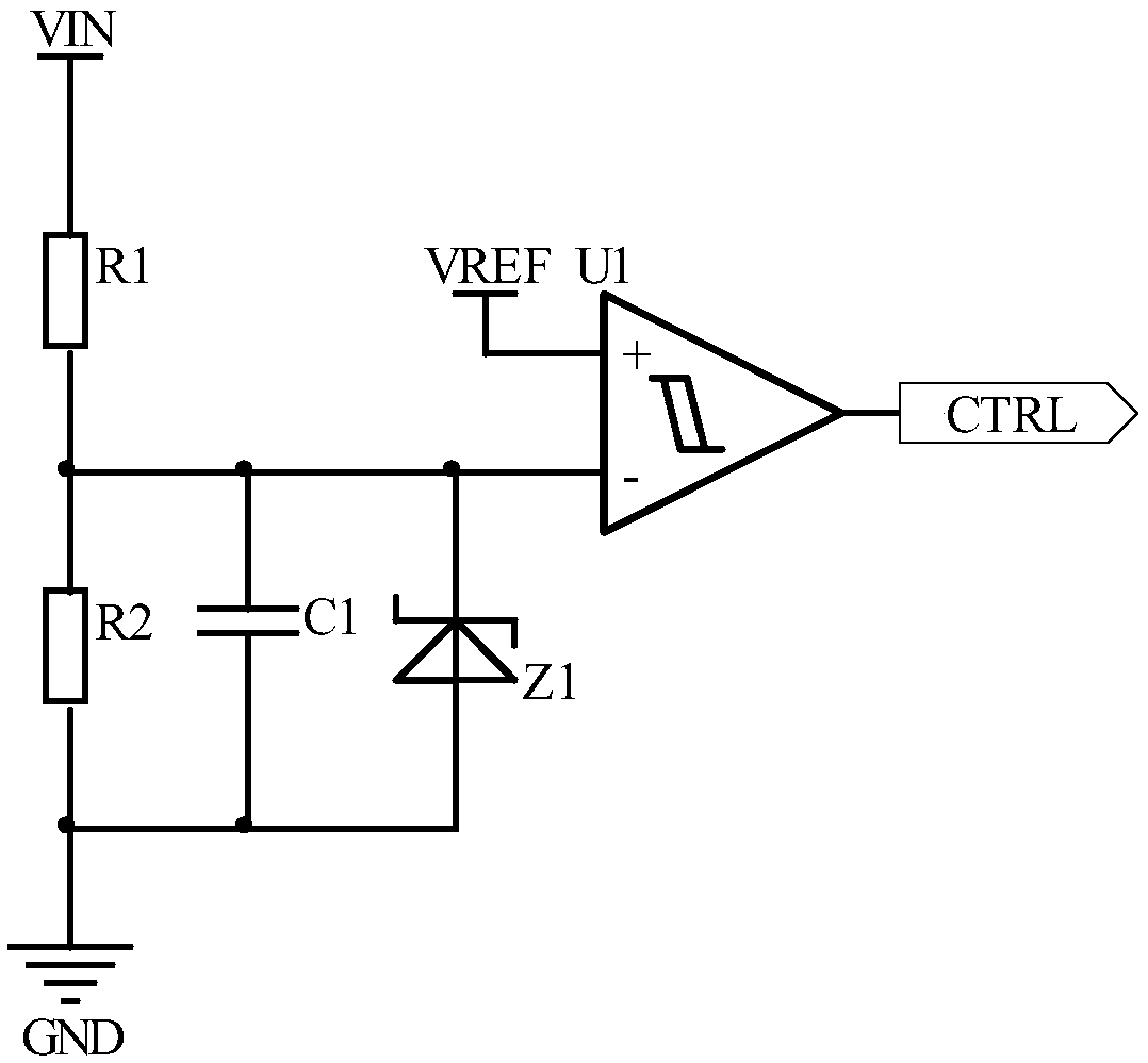 Detection circuit and contactor power saver comprising same