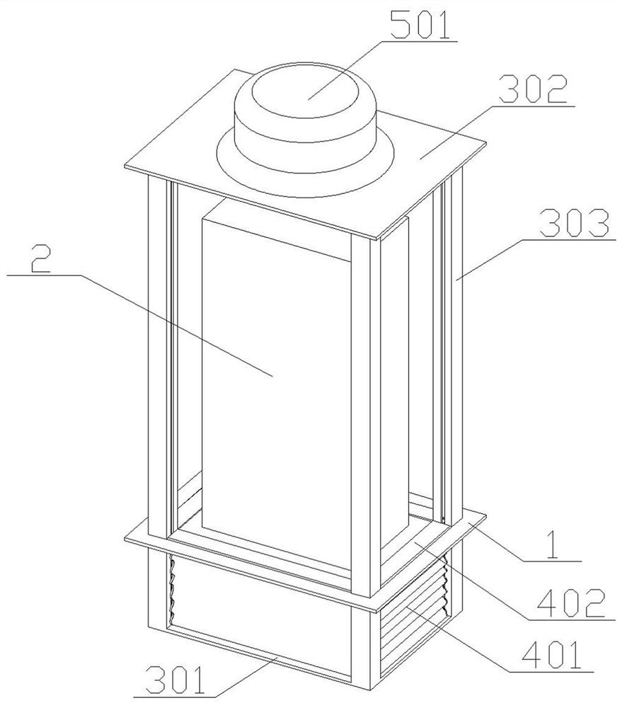 Preset fire intercepting and extinguishing device