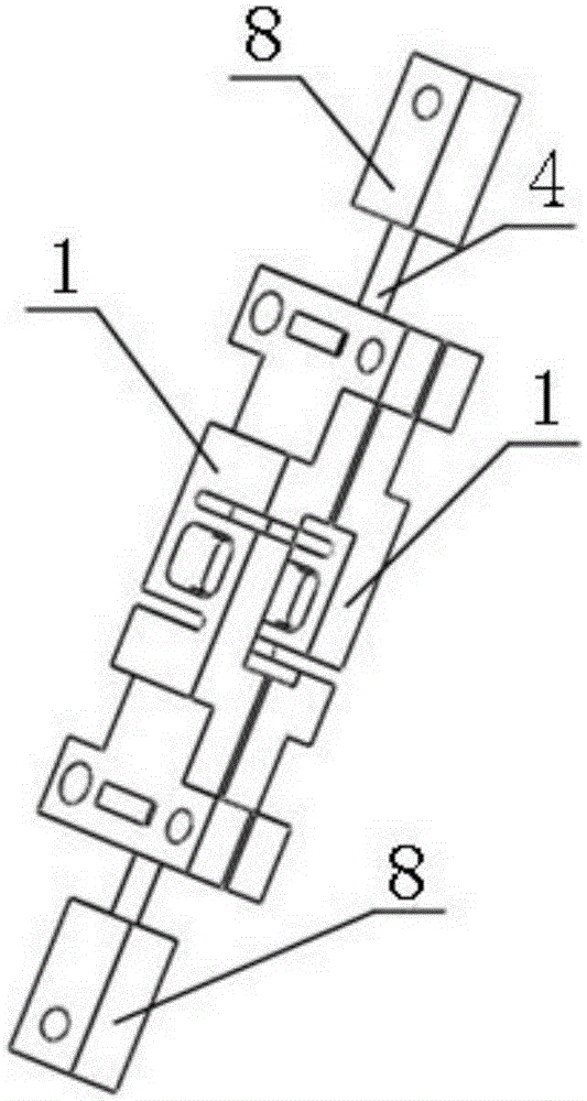 A kind of thin rod two-way internal force measurement sensor and calibration method