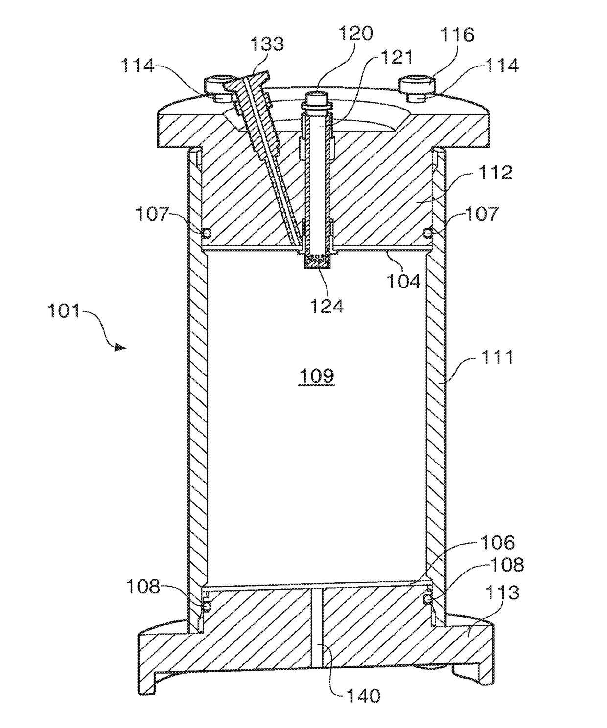 Packing system and method for chromatography columns