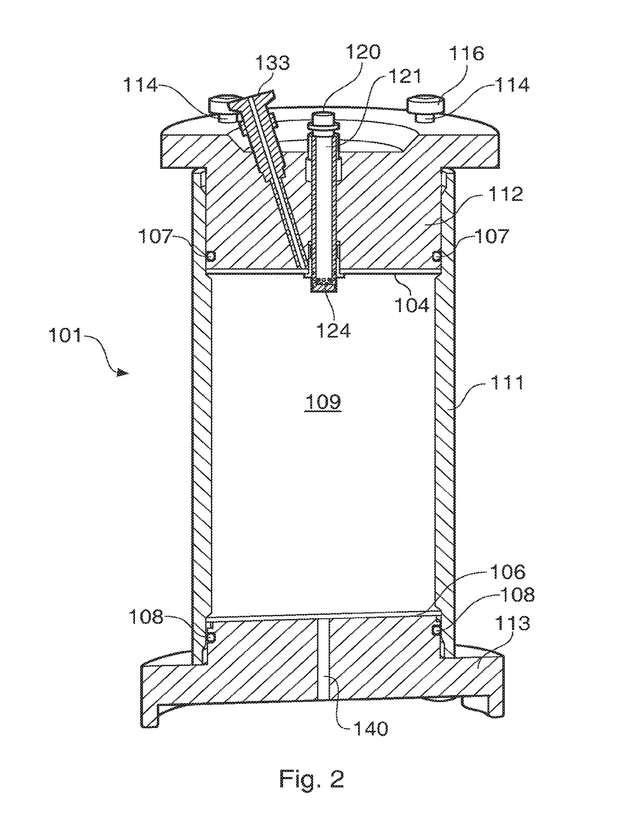 Packing system and method for chromatography columns