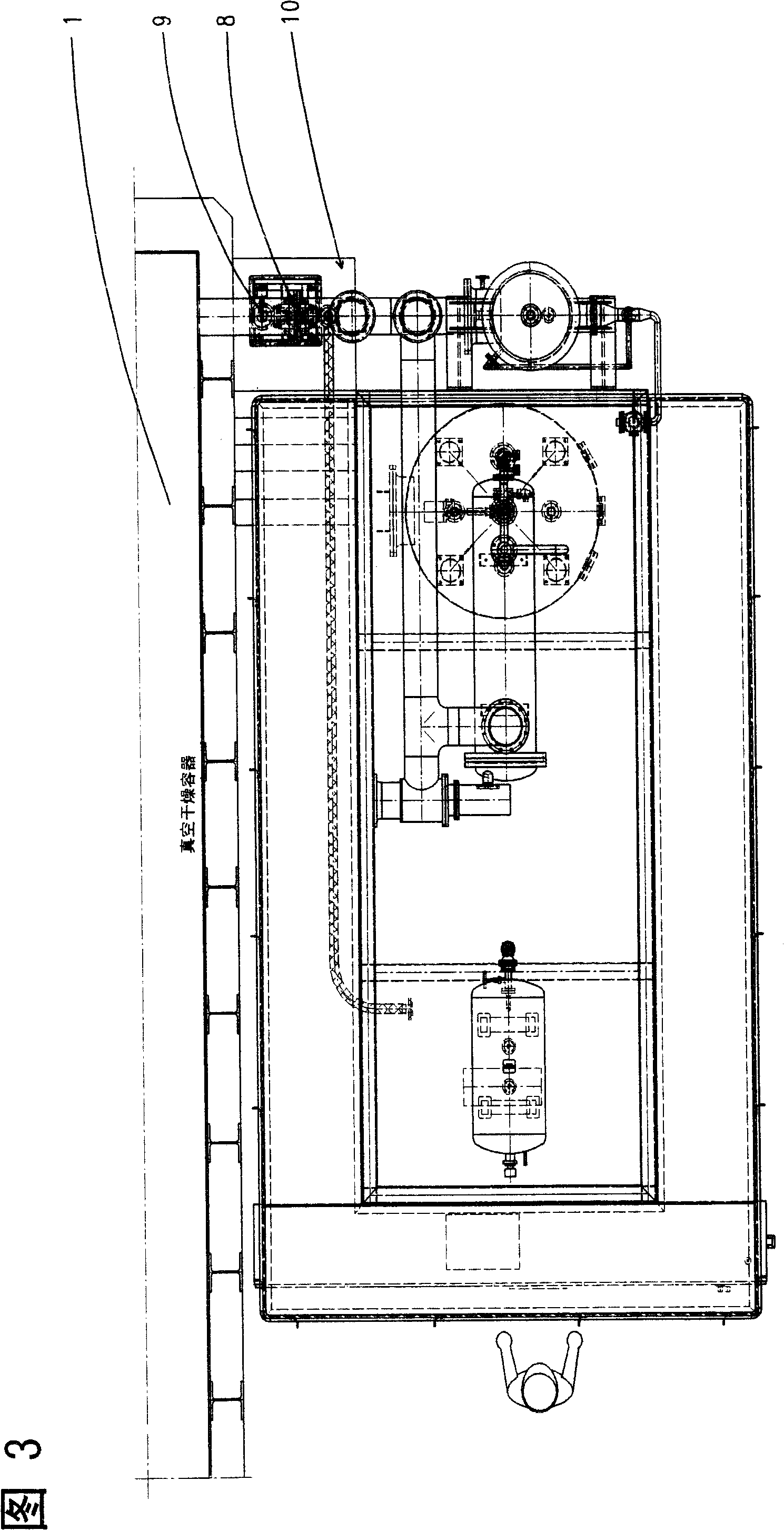 Heating device for components