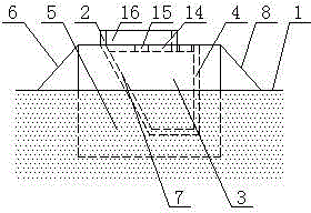 Waste storage apparatus of livestock and poultry farm