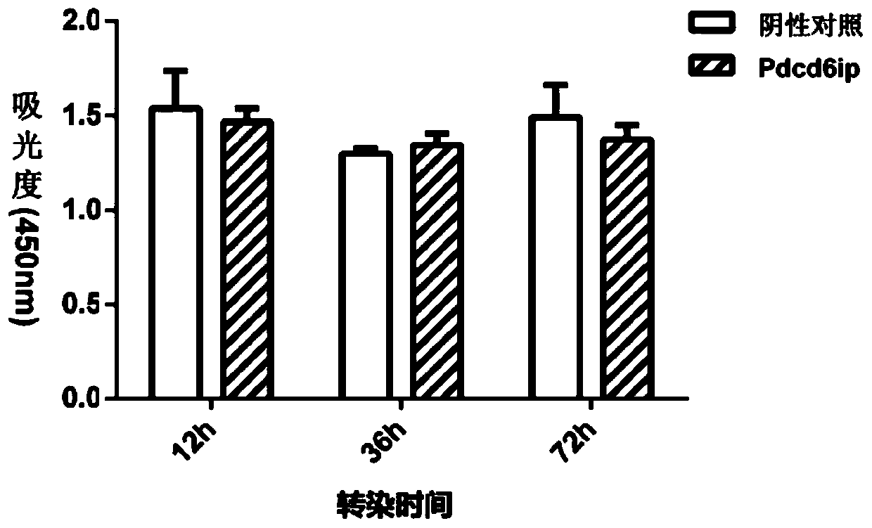 Separated carp antiviral protein Pdcd6ip and antiviral activity