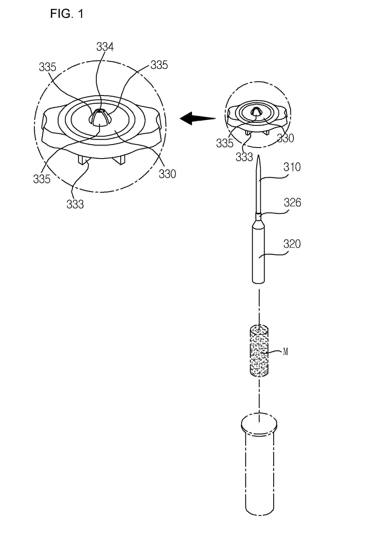 Cartridge for treating dental root and method for manufacturing needle for treating dental root