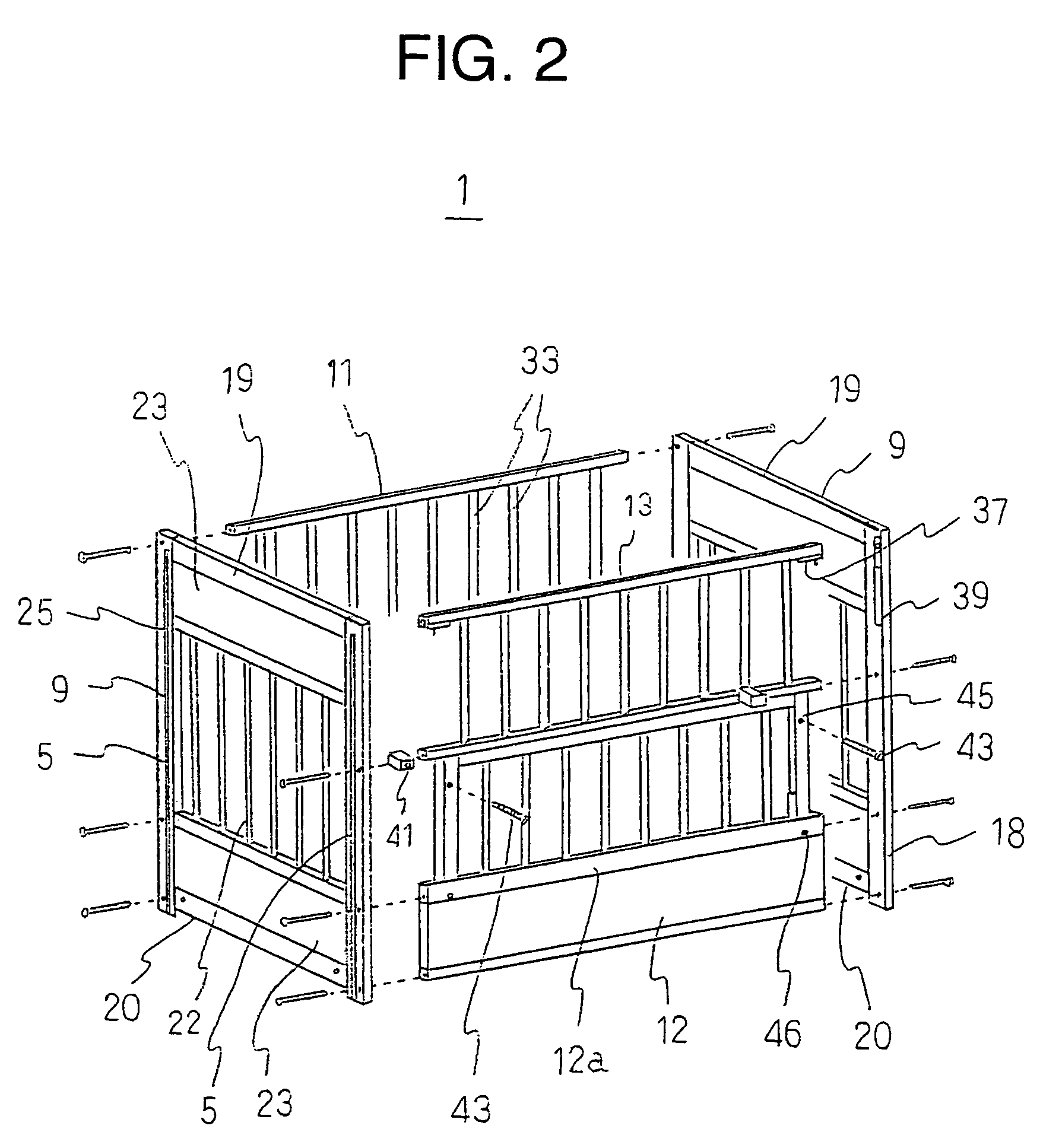 Swing type baby bed