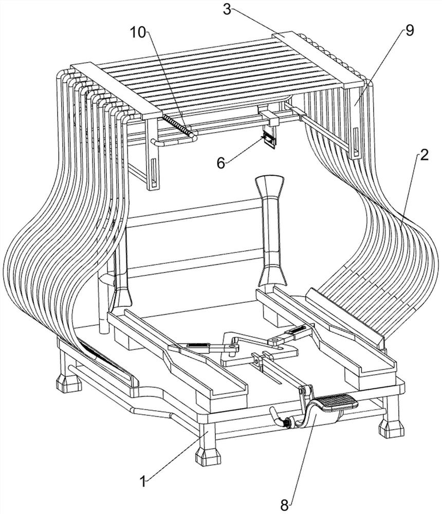 A solid wood chair scraping device for furniture processing
