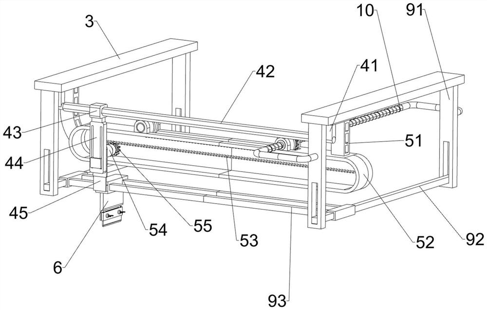 A solid wood chair scraping device for furniture processing