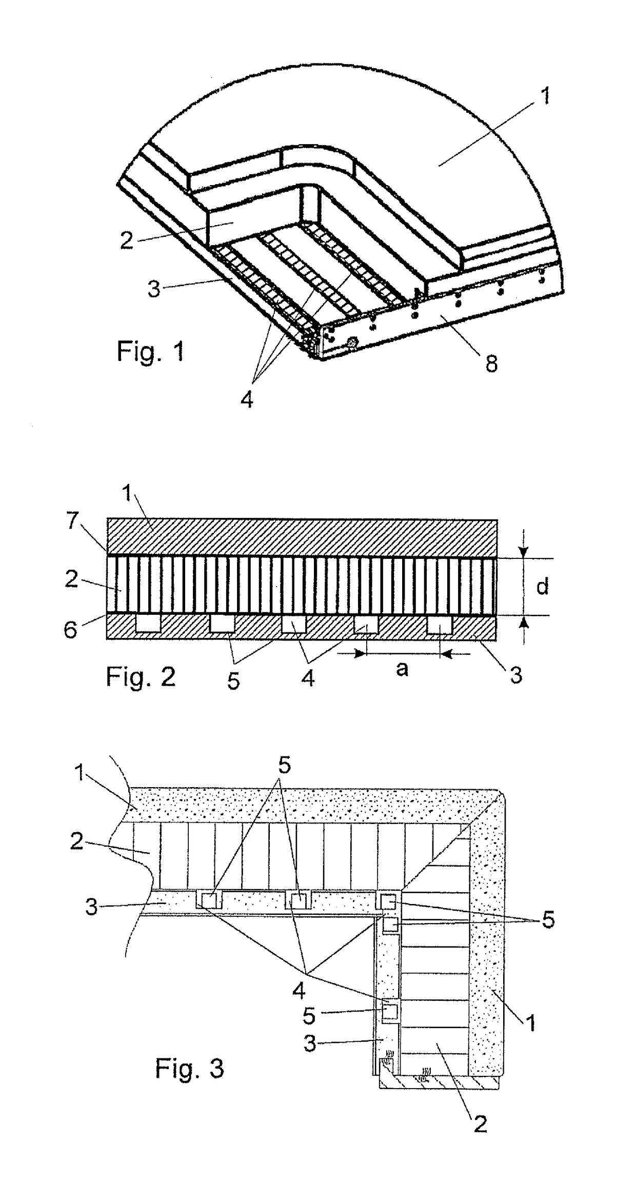 Built-in optical component for the interior fittings of an aircraft and correspondingly fitted aircraft