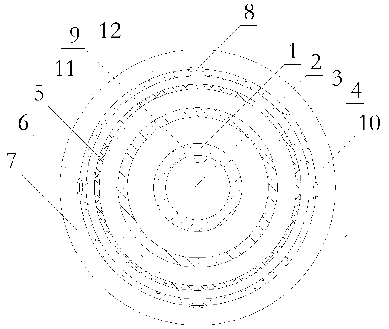 Intelligent safe high-voltage single-core cable