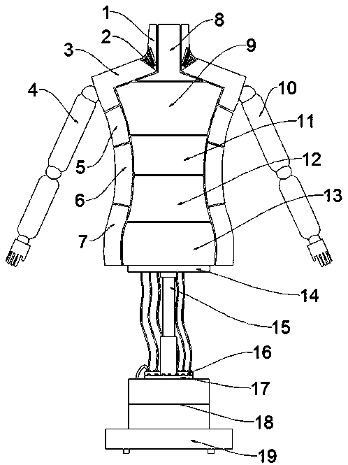 Cloth support mannequin for clothing design