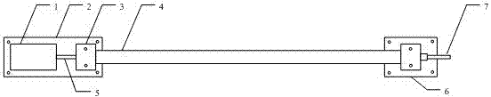 Long base stress sensor for hull structure and method of use