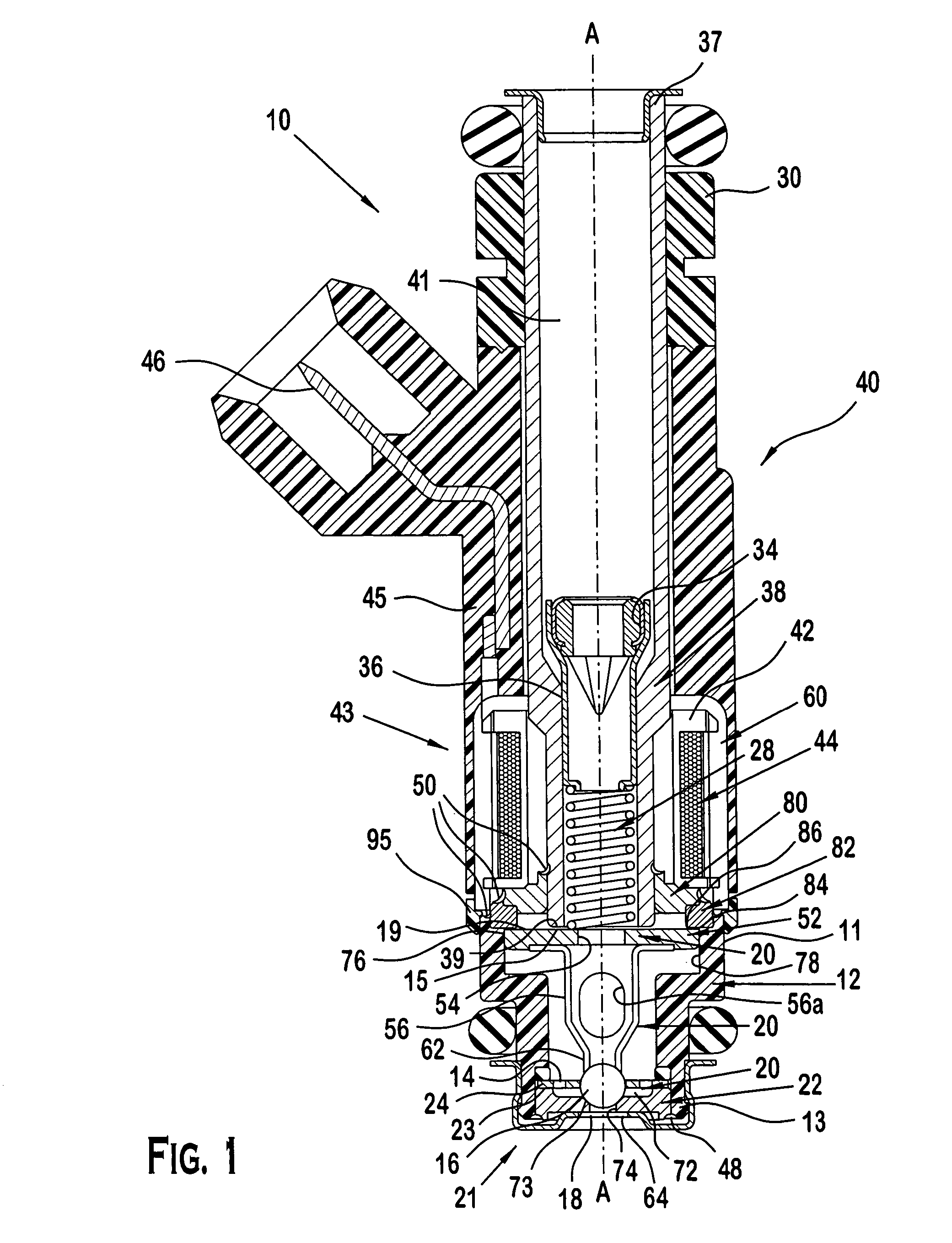 Modular fuel injector with di-pole magnetic circuit