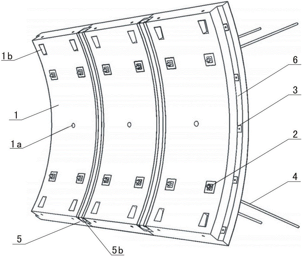 Segmental lining reinforcing type combined supporting structure