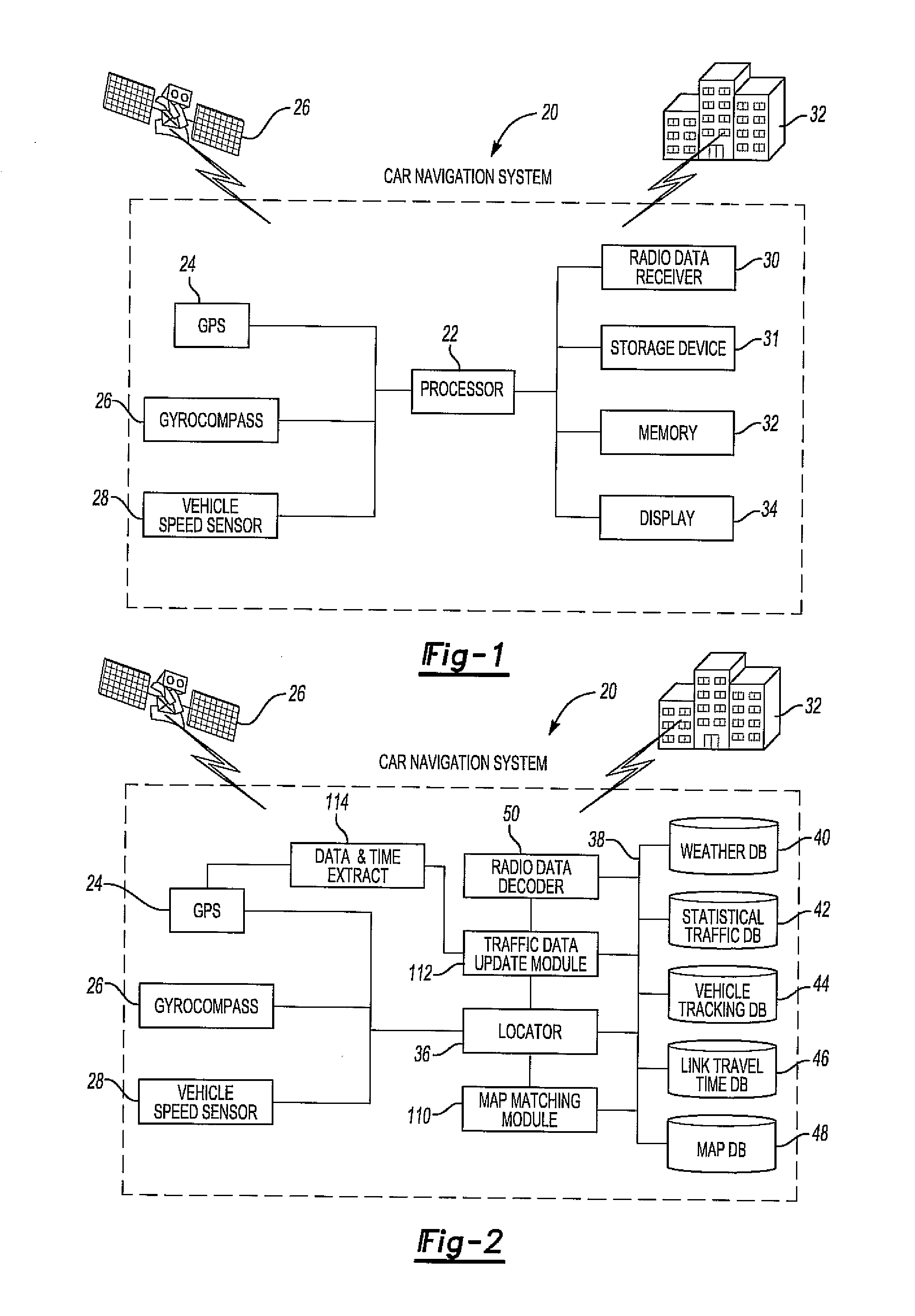 System and method for updating a statistical database in a vehicle navigation system