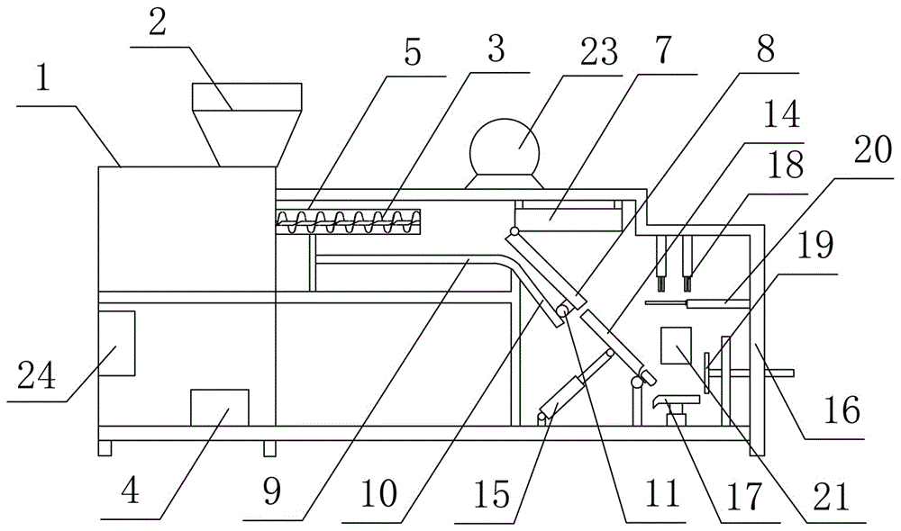 Bacteria stick bagging sealing device and method