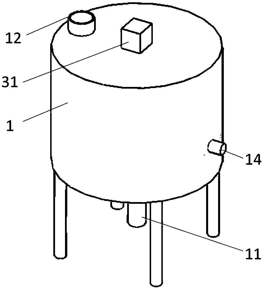 A tea oil filtration tank