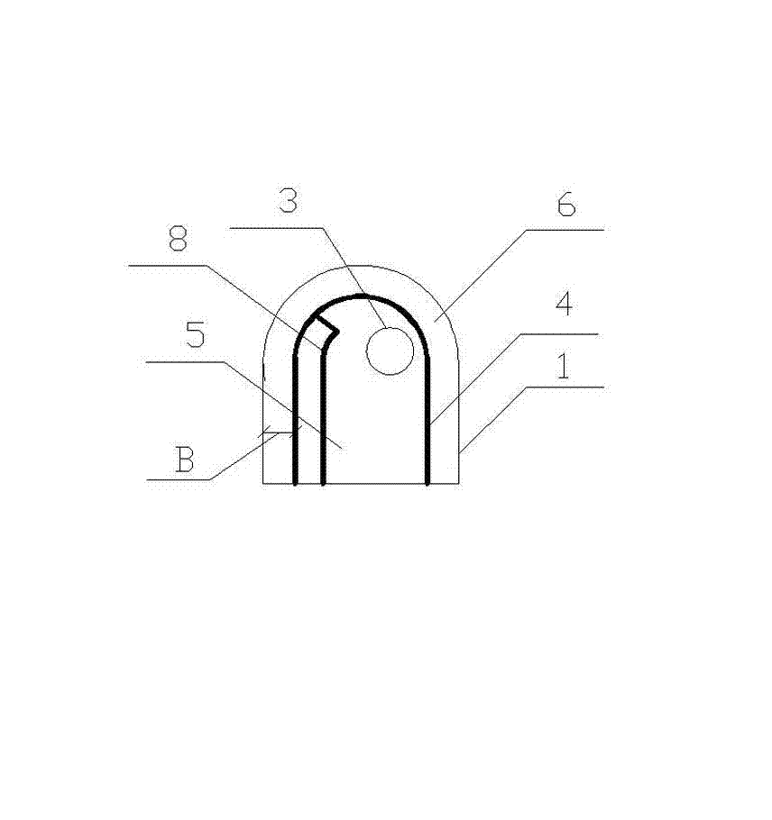 Excavation tunnel heat-insulation flow-dividing heat discharge cooling method