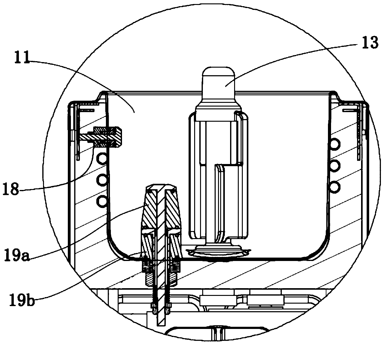 Coldness control device and method for material bowl of ice cream machine and ice cream machine of coldness control device